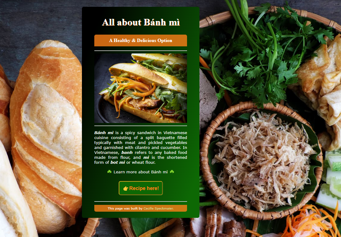 a foto of Banh mi Sandwich